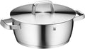 Iconic gryte med lokk 24 cm rustfritt stål 4,2 L forfra