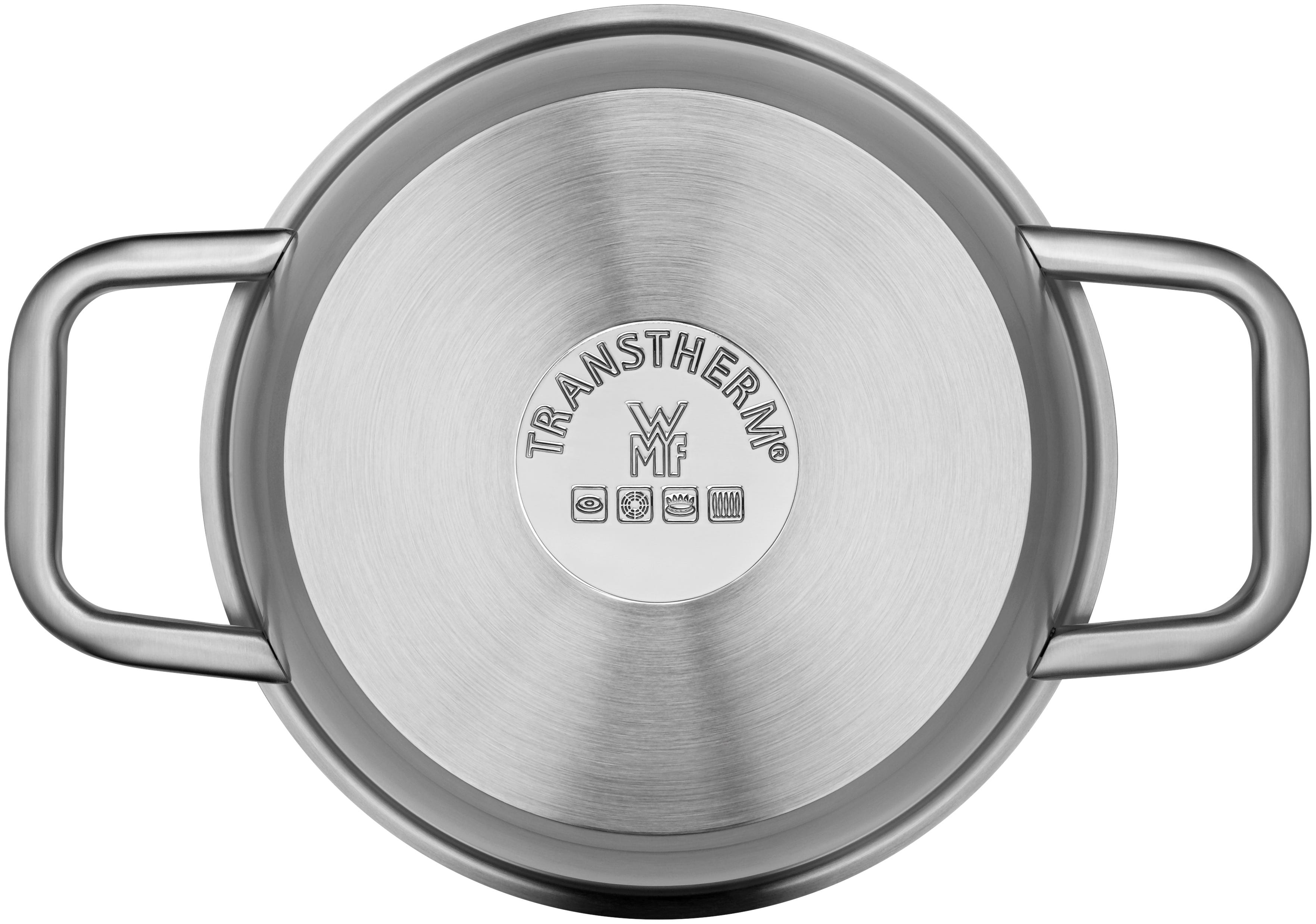 Iconic kjele 18 cm med lokk rustfritt stål 2,3 L bakside
