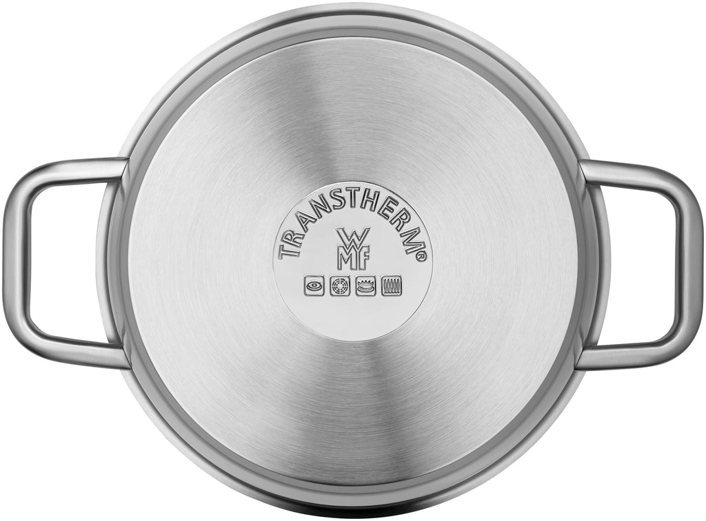 Iconic kjele 22 cm med lokk rustfritt stål bakside