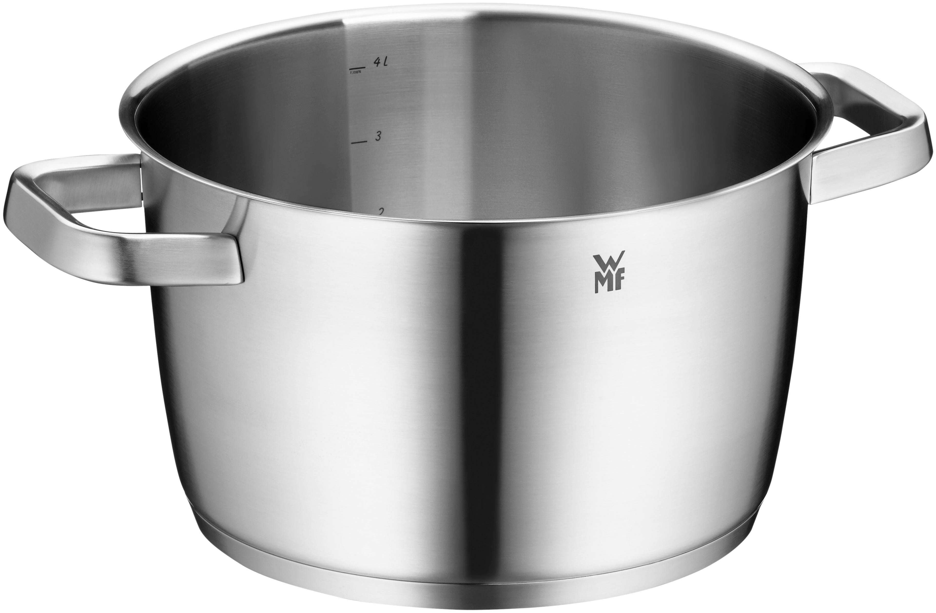 Vinklet bilde av Iconic kjele 22 cm med lokk rustfritt stål