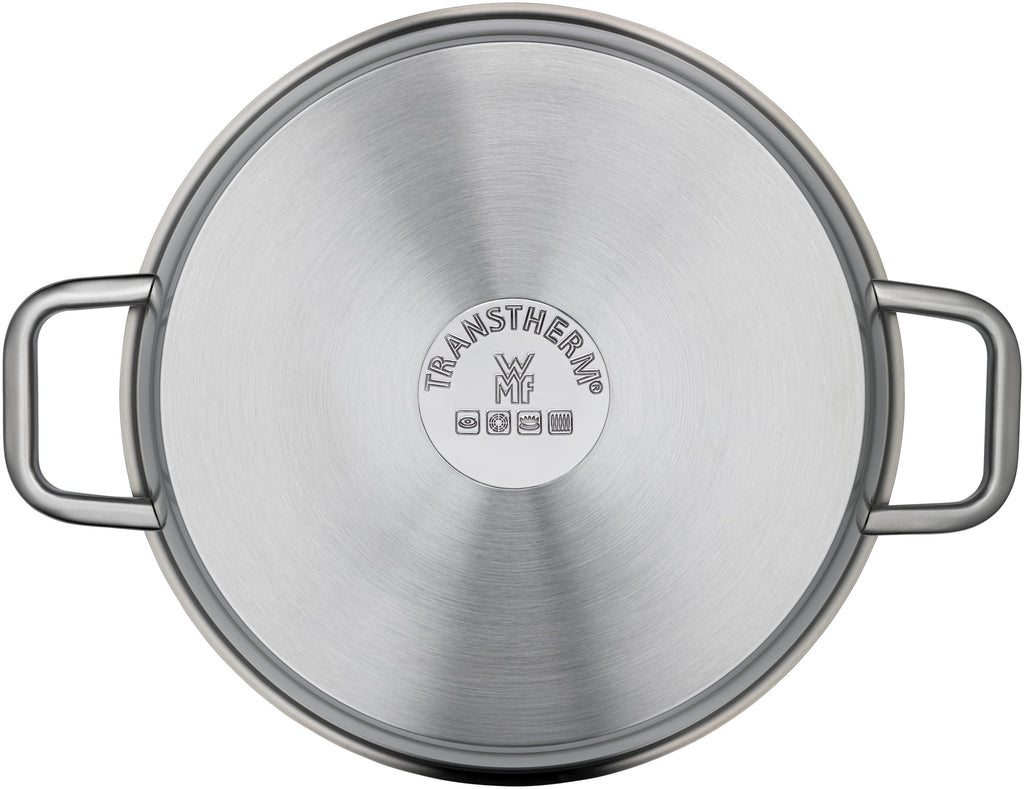Iconic langpanne med lokk 28 cm rustfritt stål bakside