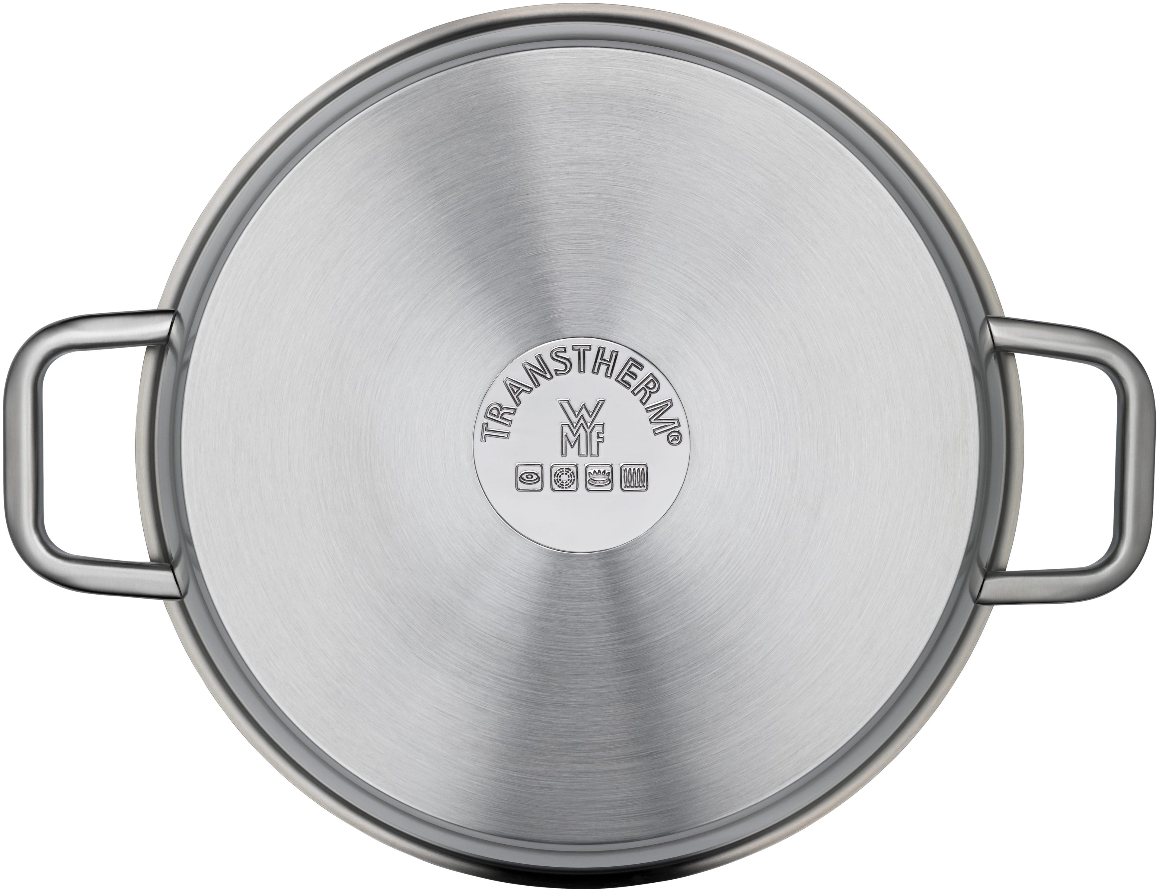 Iconic langpanne med lokk 28 cm rustfritt stål bakside