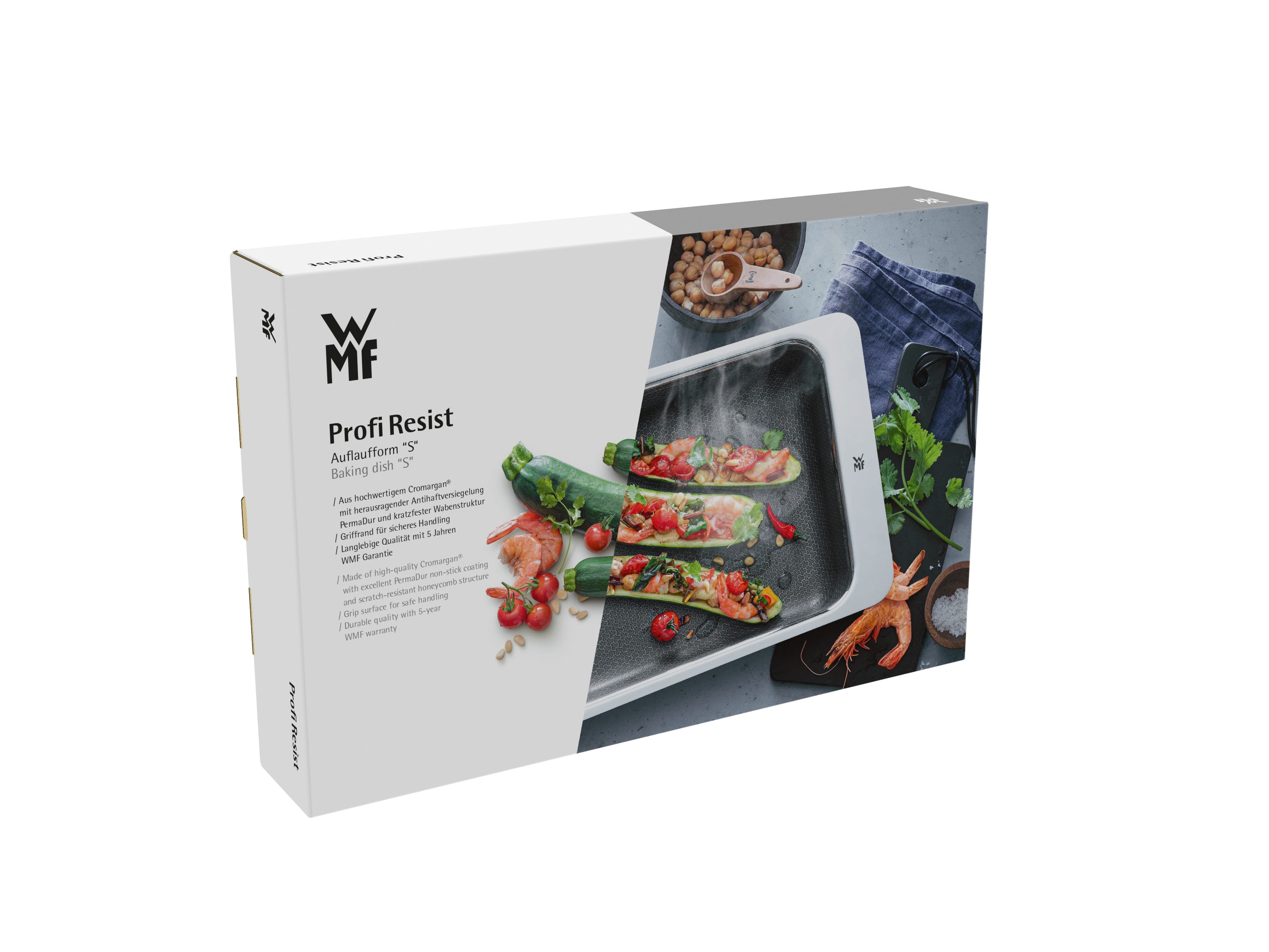 Pakningsbilde av Ildfast form rustfritt stål non-stick 34×22 cm størrelse S WMF