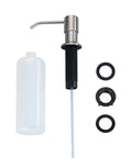 Innbyggingsdispenser såpe/oppvaskmiddel rustfritt stål 400 ml - Wenko forfra