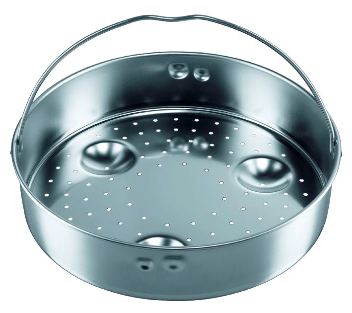 Innsats rustfritt stål perforert 22 cm for trykkkoker - Silit forfra