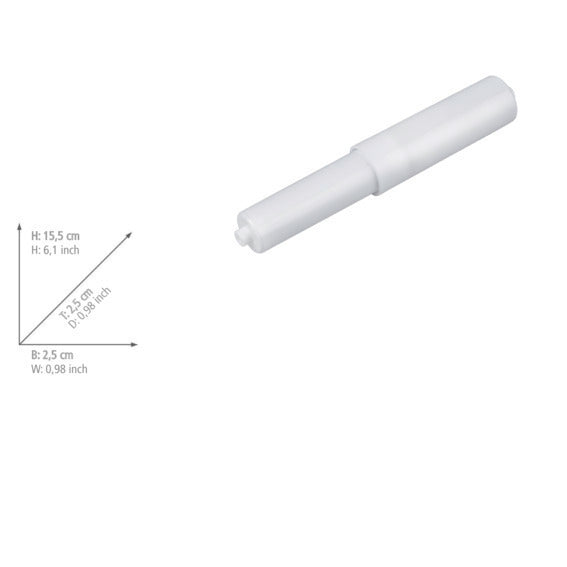 Detalj av Innsats for toalettpapirholder Basic transparent plast