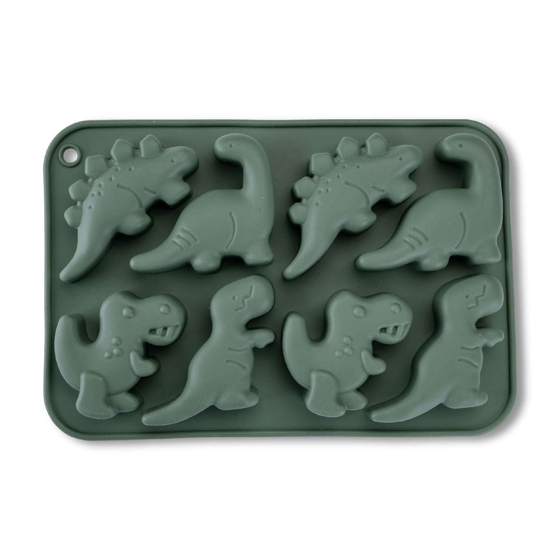 Detalj av iskubittform silikon dino-design 19x12,5 cm