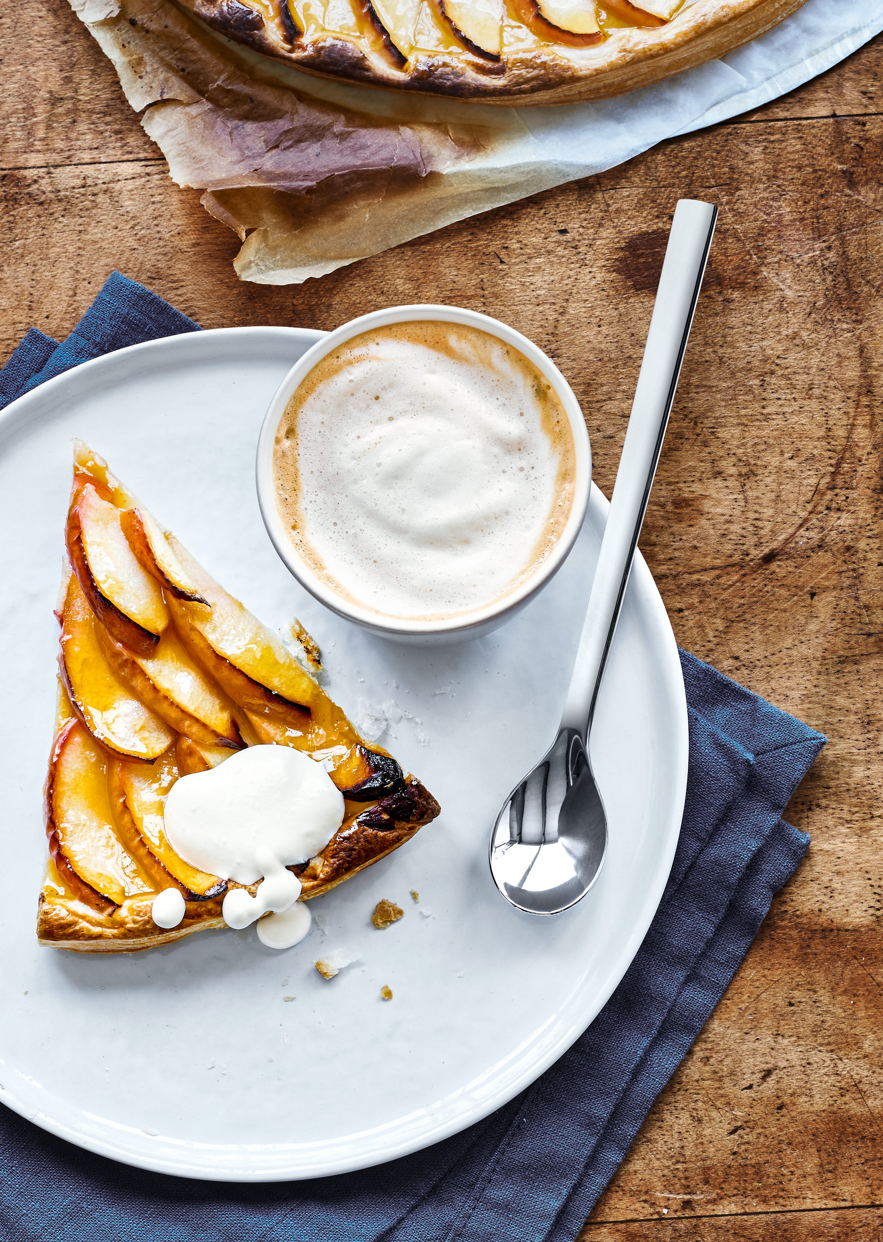 Detalj av polert rustfritt stål på Kaffebegerskje sett 6-delt 15 cm - WMF Nuova
