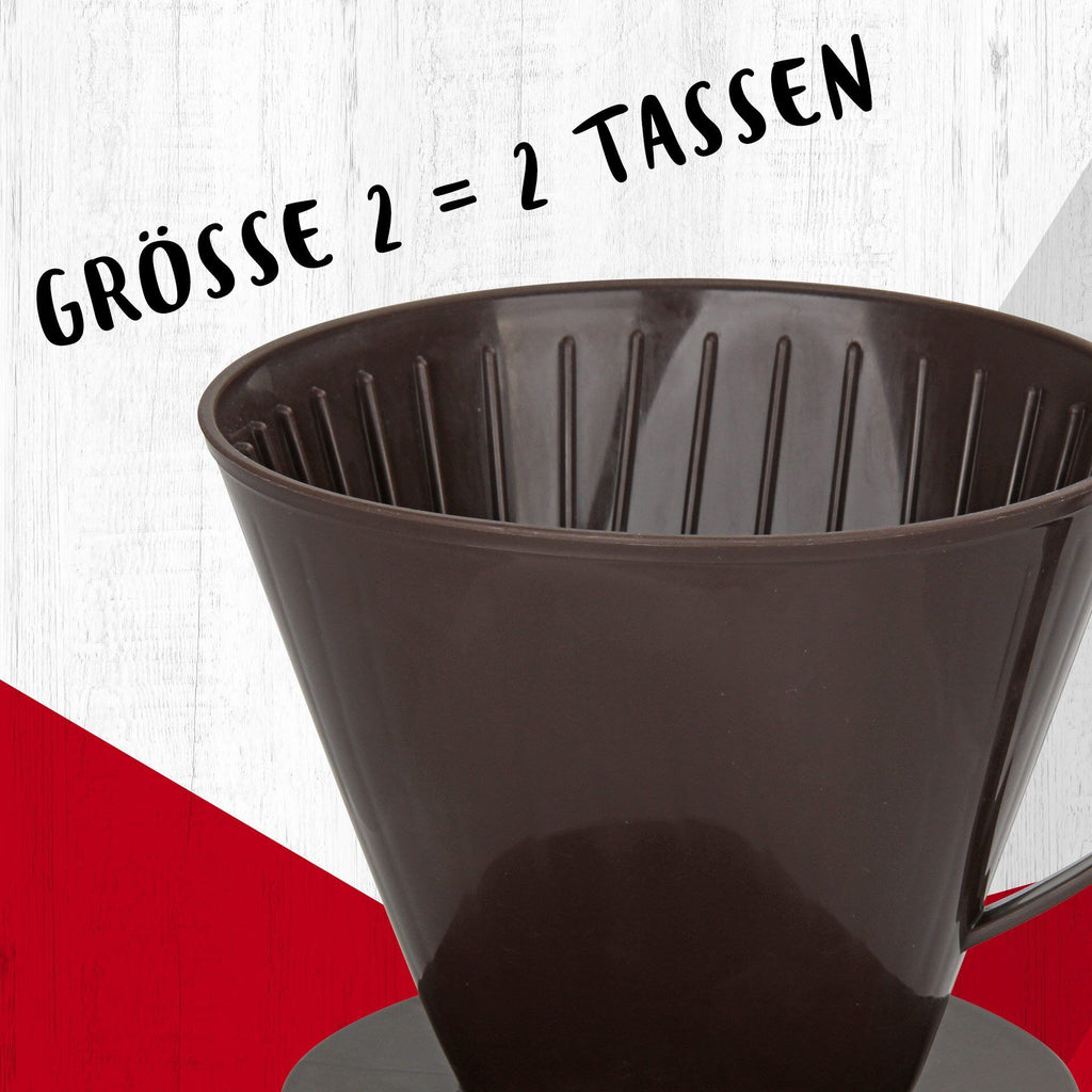 Kaffefilterholder nr. 2 plast med håndtak - Fackelmann håndtak detalj