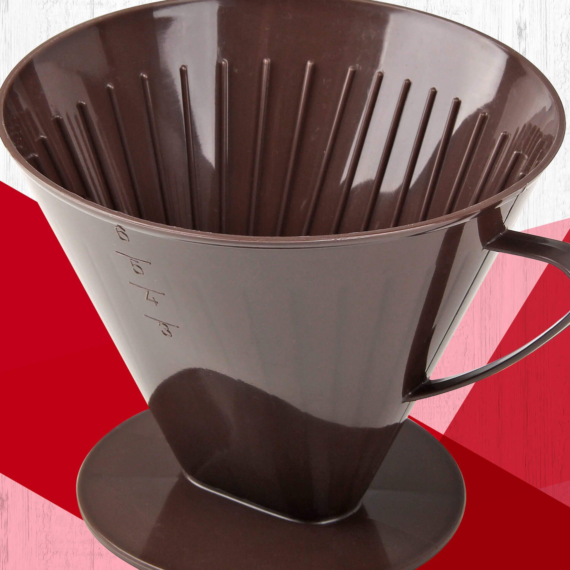 Kaffefilterholder nr. 6 plast gjenbrukbar detalj