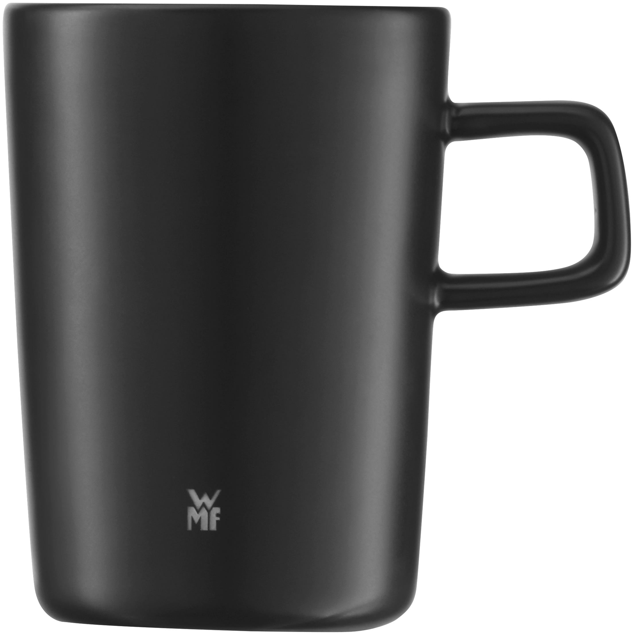 Kaffekopp sett 2 stk stentøy svart matt 0,25 L Kineo bakside