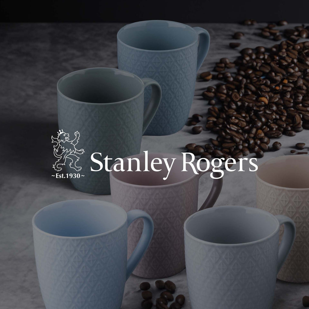 Kaffekopper flerfarget 340 ml 6-delt sett Stanley Rogers sett
