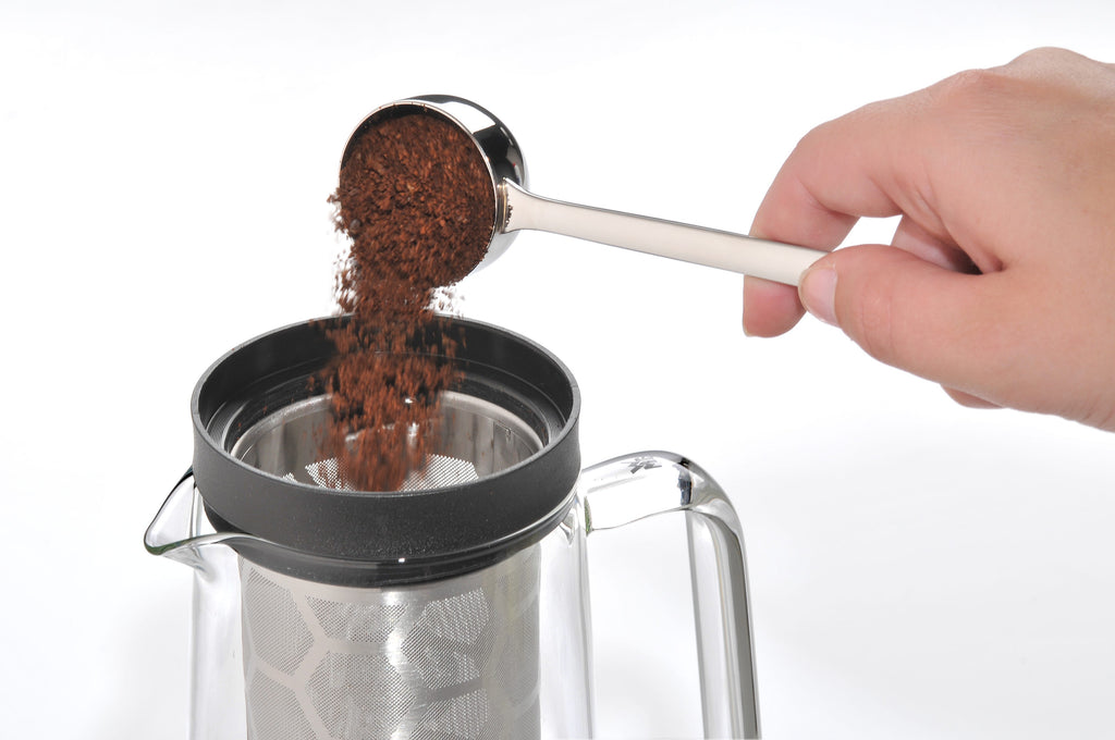 Kaffemåleskje polert rustfritt stål 14,5 cm bakside WMF Nuova
