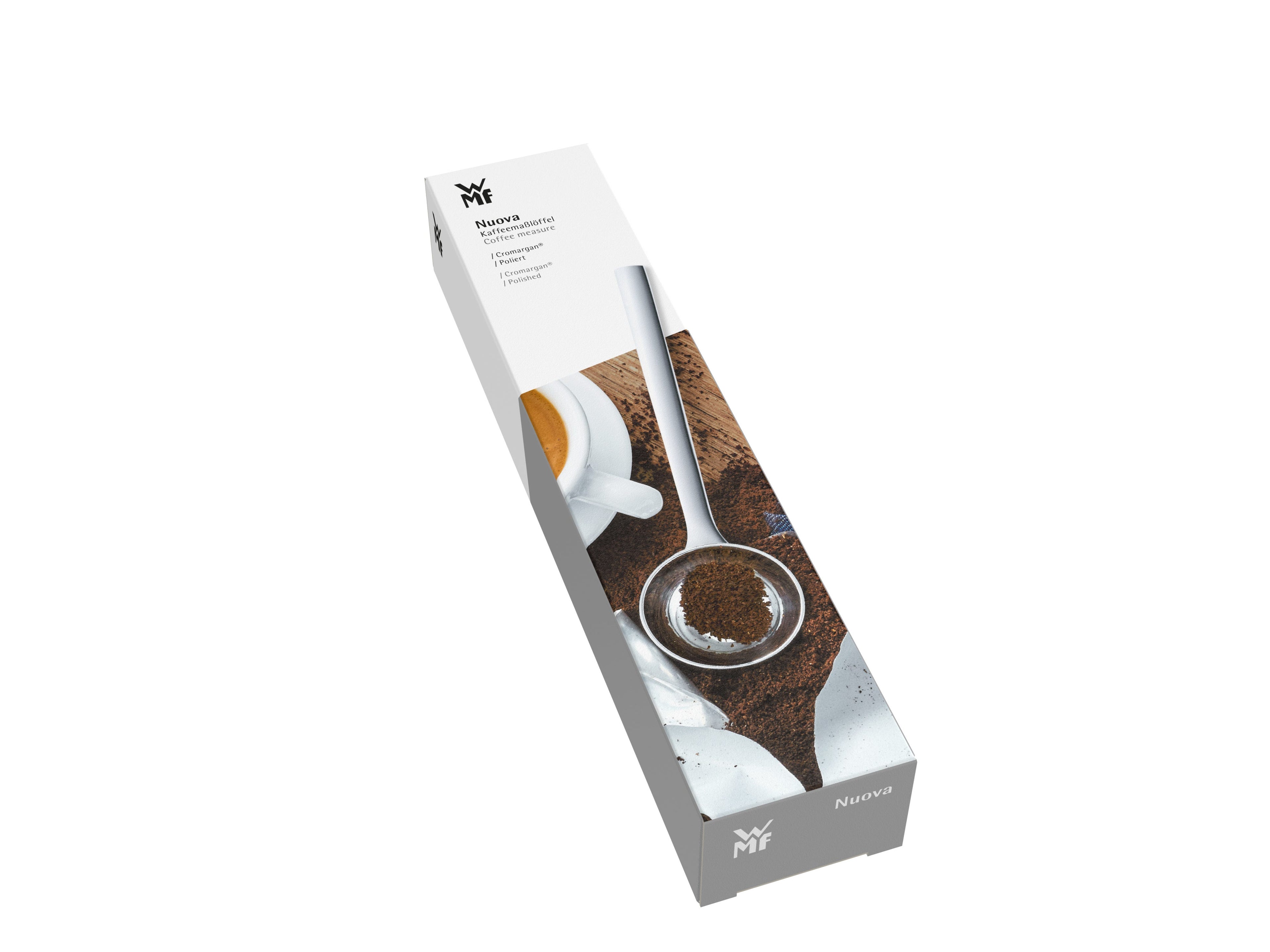 Kaffemåleskje polert rustfritt stål 14,5 cm montert WMF Nuova