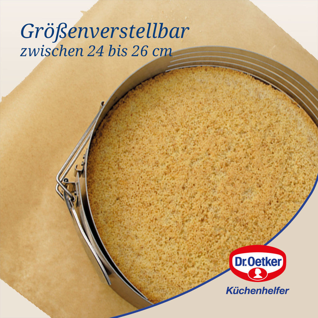Montert kakebunnskjærer med kakekniv rustfritt stål Dr. Oetker
