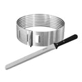 Kakebunnskjærer med kakekniv 2-delt sett Ø26/28 cm - Zenker forfra