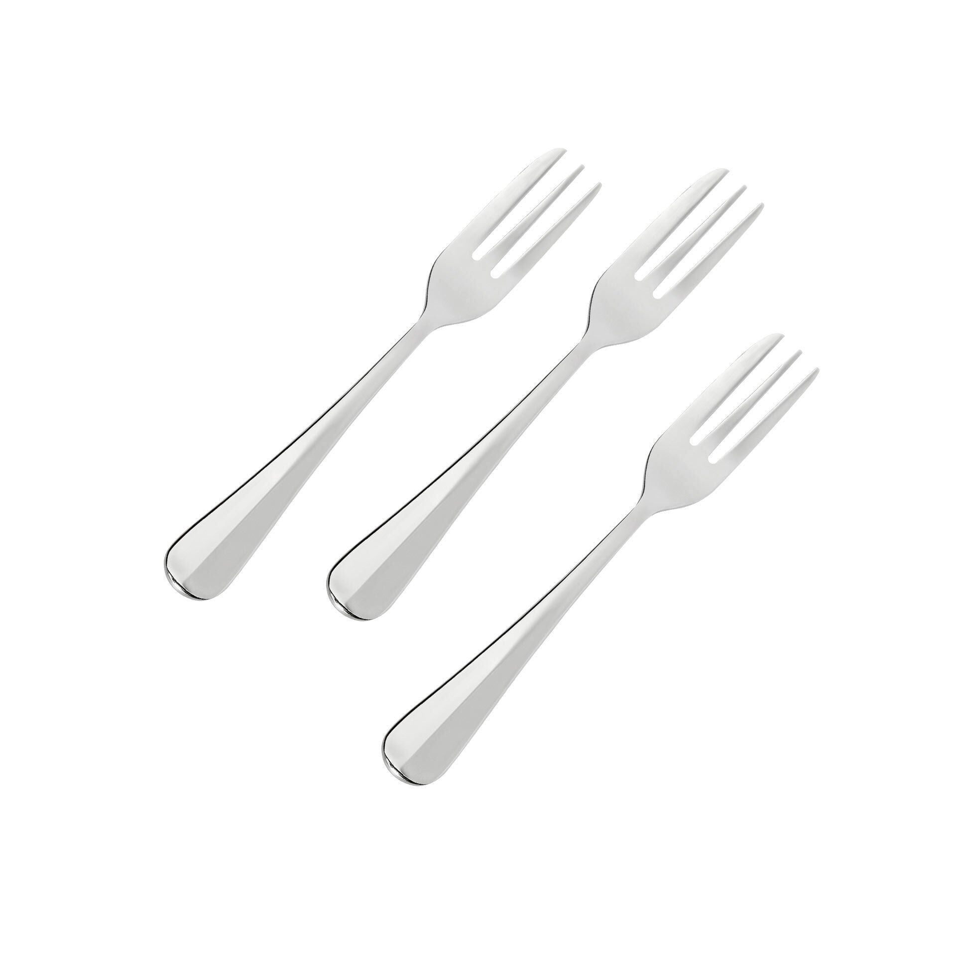 Kakegaffel Brooklyn rustfritt stål 15 cm 3 stk forfra