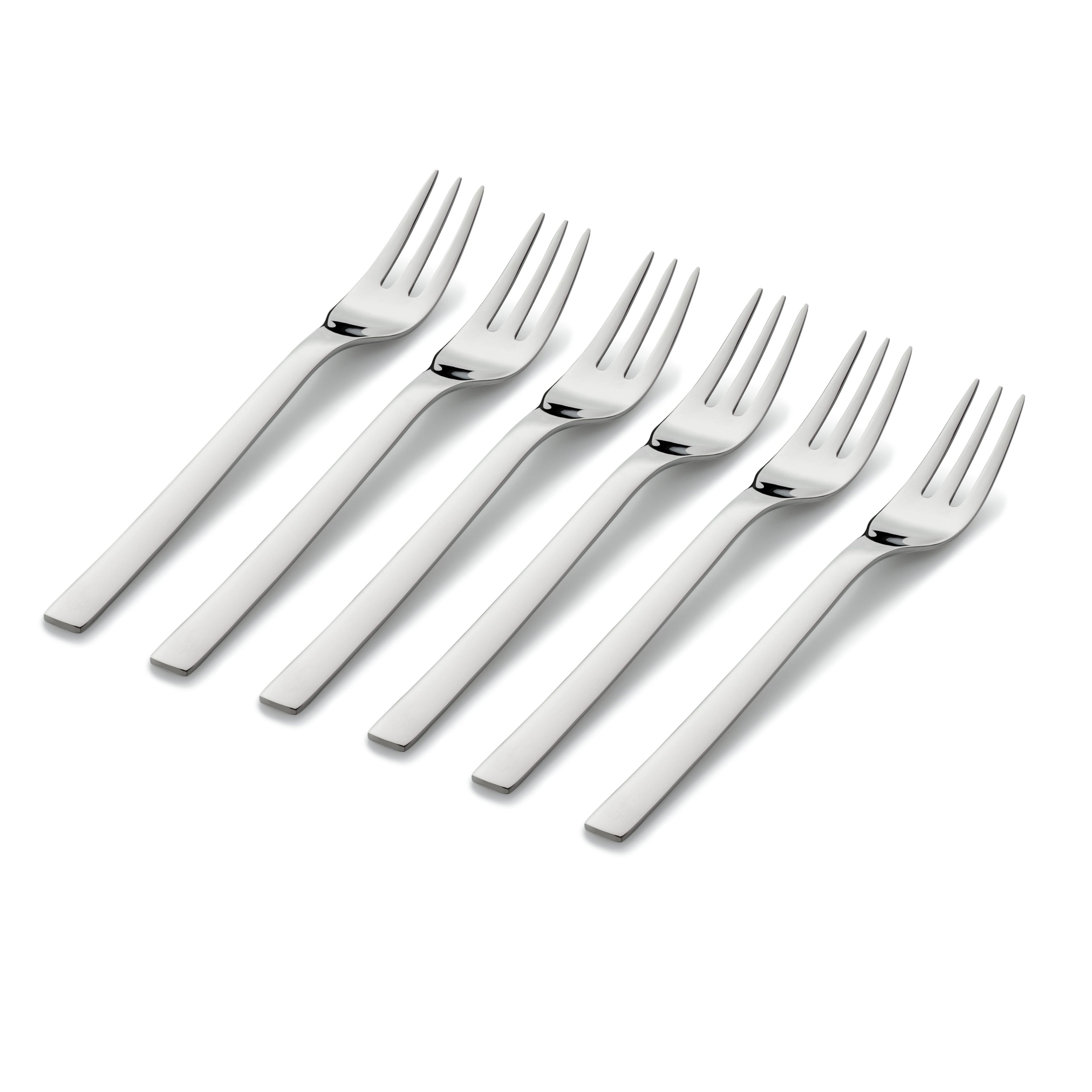 Kakegafler 6-delt sett 16 cm rustfritt stål Nuova WMF bakside