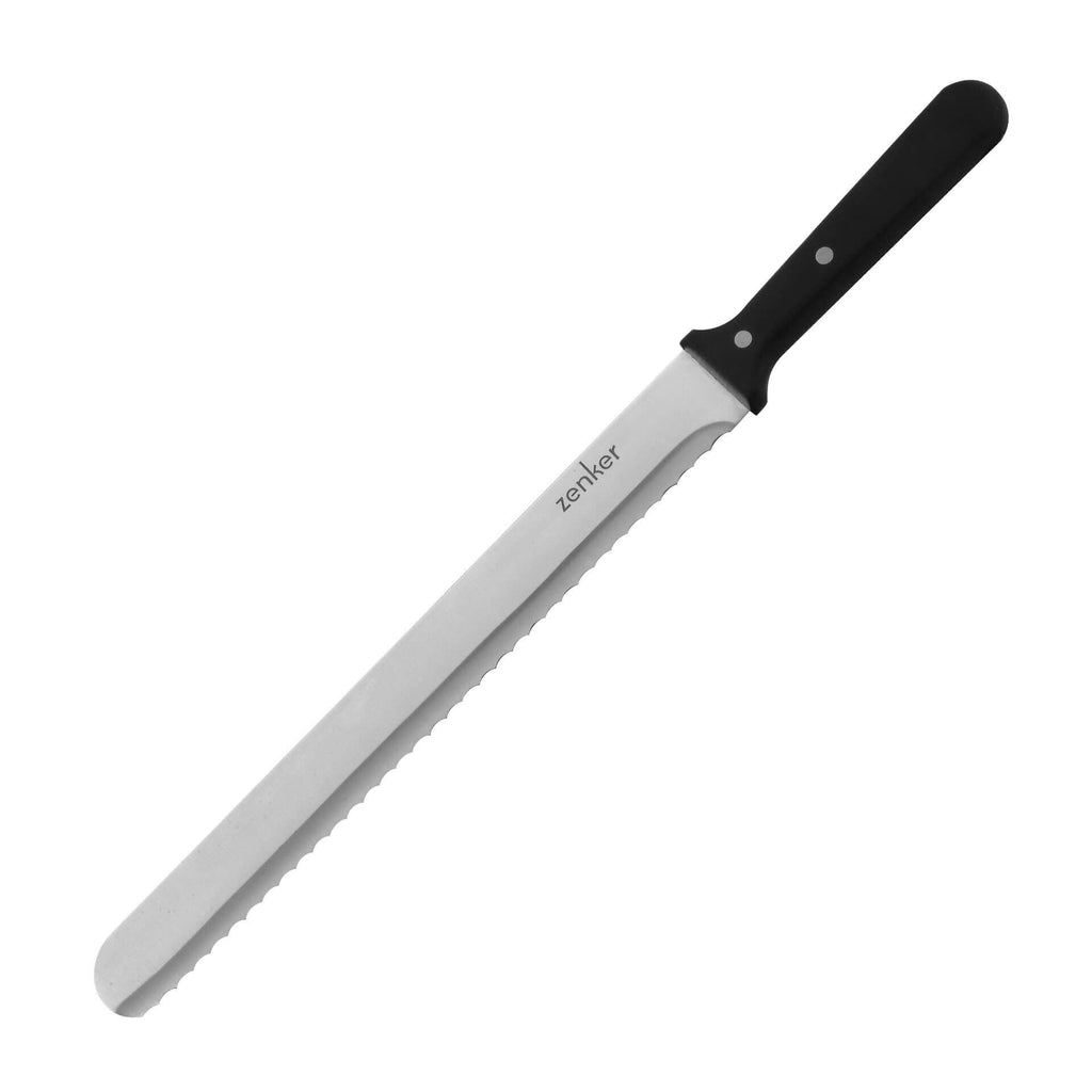 Kakekniv med lang blad 30 cm rustfritt stål Zenker forfra
