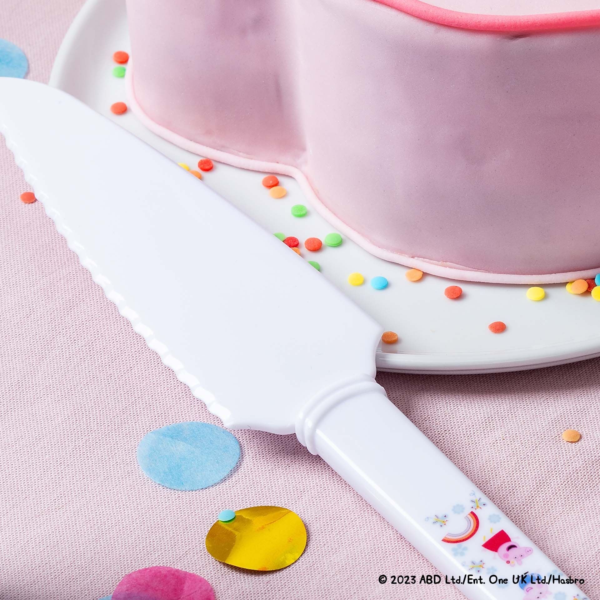 Kakeløser plast 20 cm Peppa Pig for barn - Dr. Oetker detalj