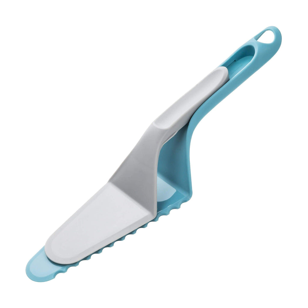 Kakespade og kakekutter 2-i-1 plast 27,5 cm - Zenker bakside