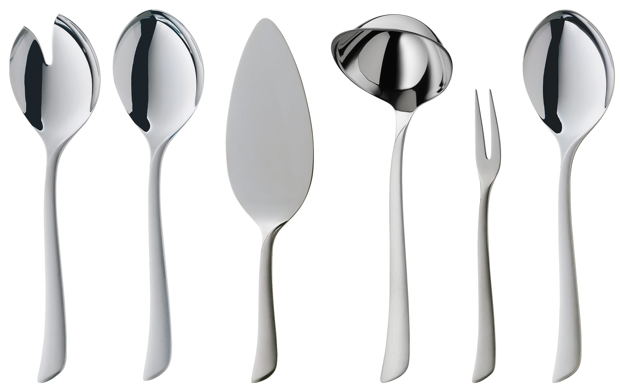 Kakespade Virginia rustfritt stål matt finish bakside