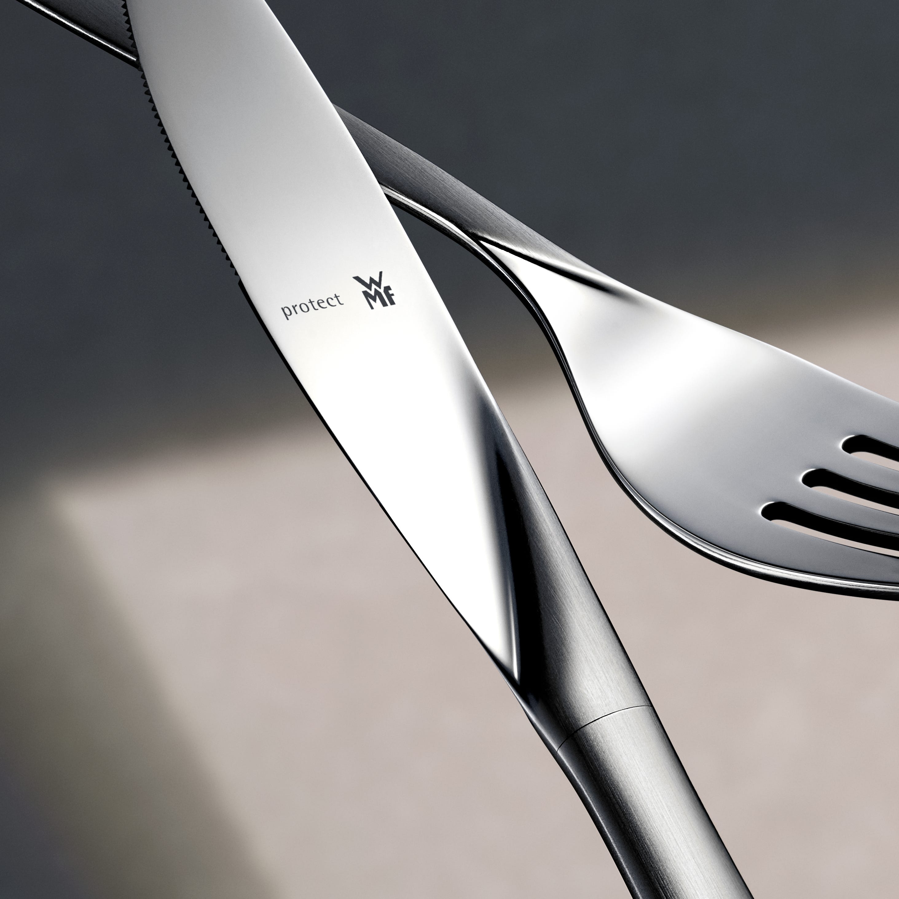 Nærbilde av Kakespade Virginia rustfritt stål matt finish