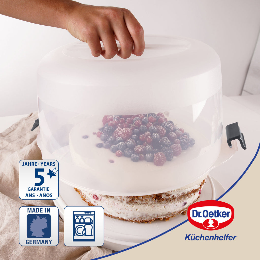 Detalj av kjølefelt i Kaketransportboks Bake & Go Ø38,5 cm med kjølefelt