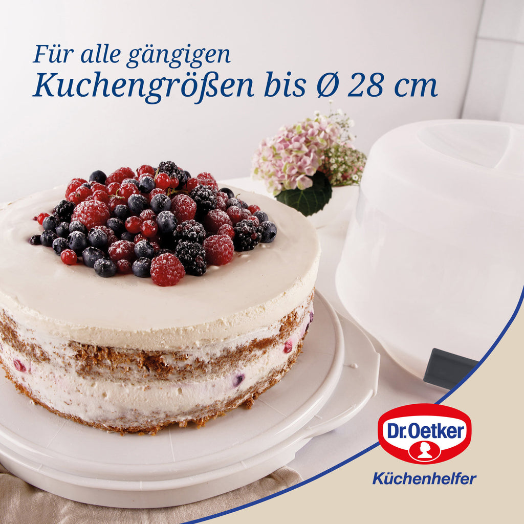 Kaketransportboks Bake & Go Ø38,5 cm med kjølefelt med lokk
