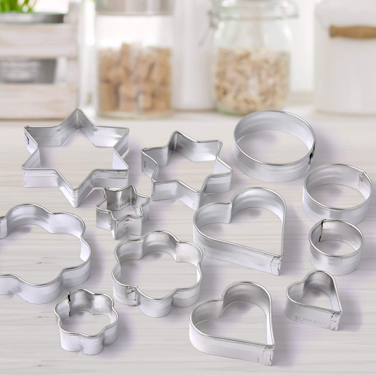 Kakeutstikkere sett 12-delt metall 3-7 cm - Zenker detalj