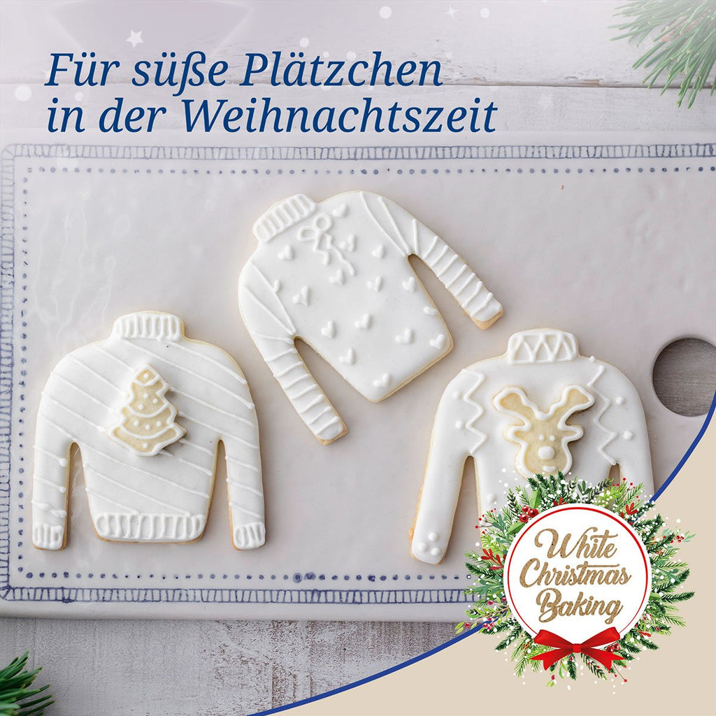Nærbilde av Kakeutstikkere Ugly Christmas Sweater rustfritt stål