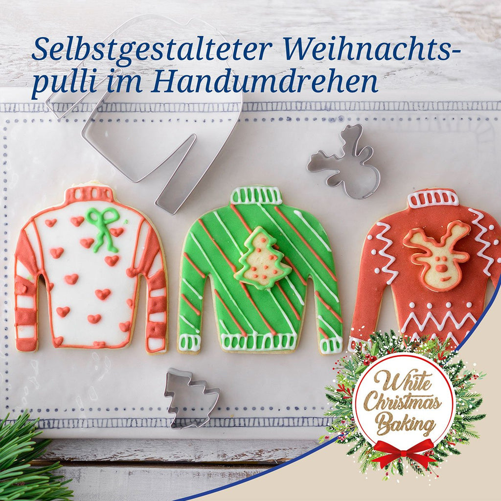 Kakeutstikkere Ugly Christmas Sweater rustfritt stål i bruk