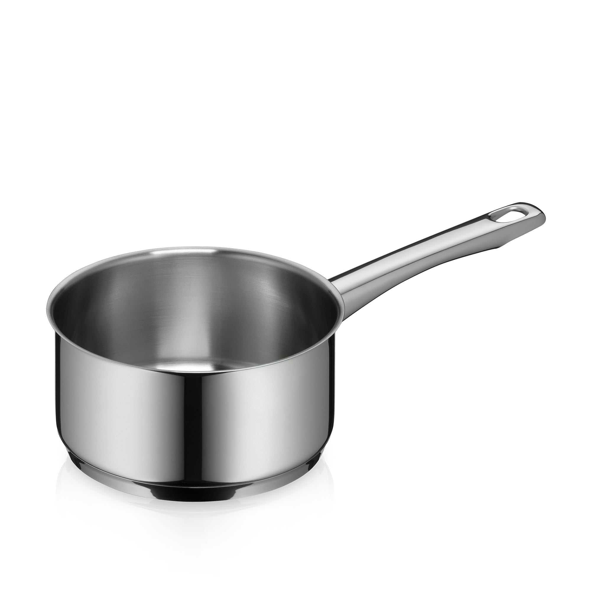 Kasserolle 16 cm 1,5 L rustfritt stål med helletut - WMF forfra