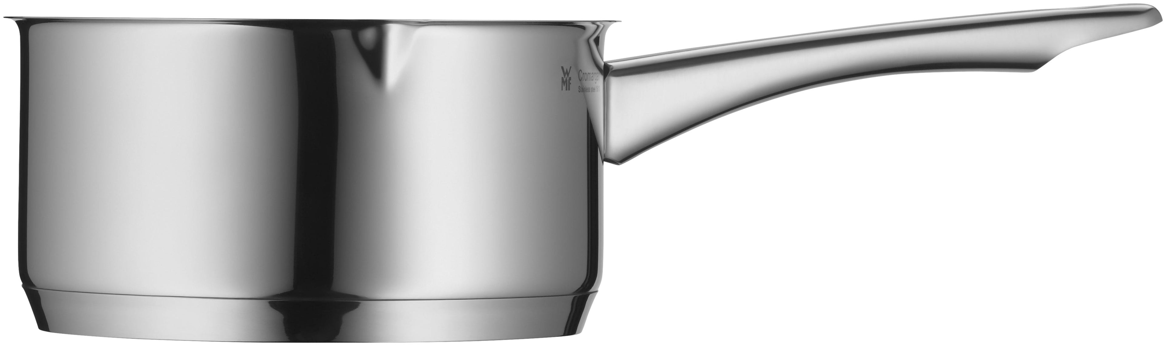 Kasserolle 16 cm 1,5 L rustfritt stål med helletut - WMF bakside