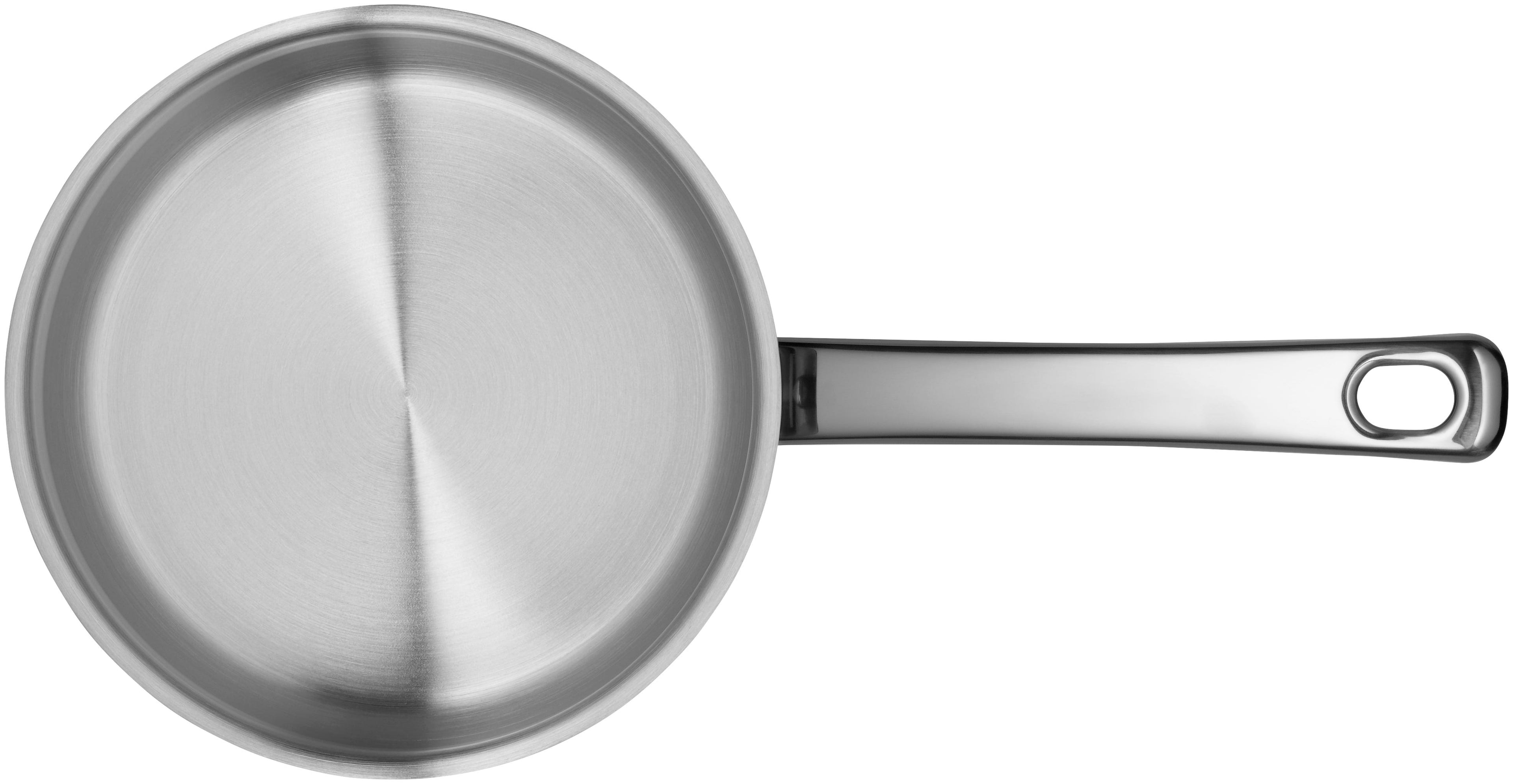 Kasserolle Diadem Plus rustfritt stål 16 cm 1,4 L med glasslokk bakside