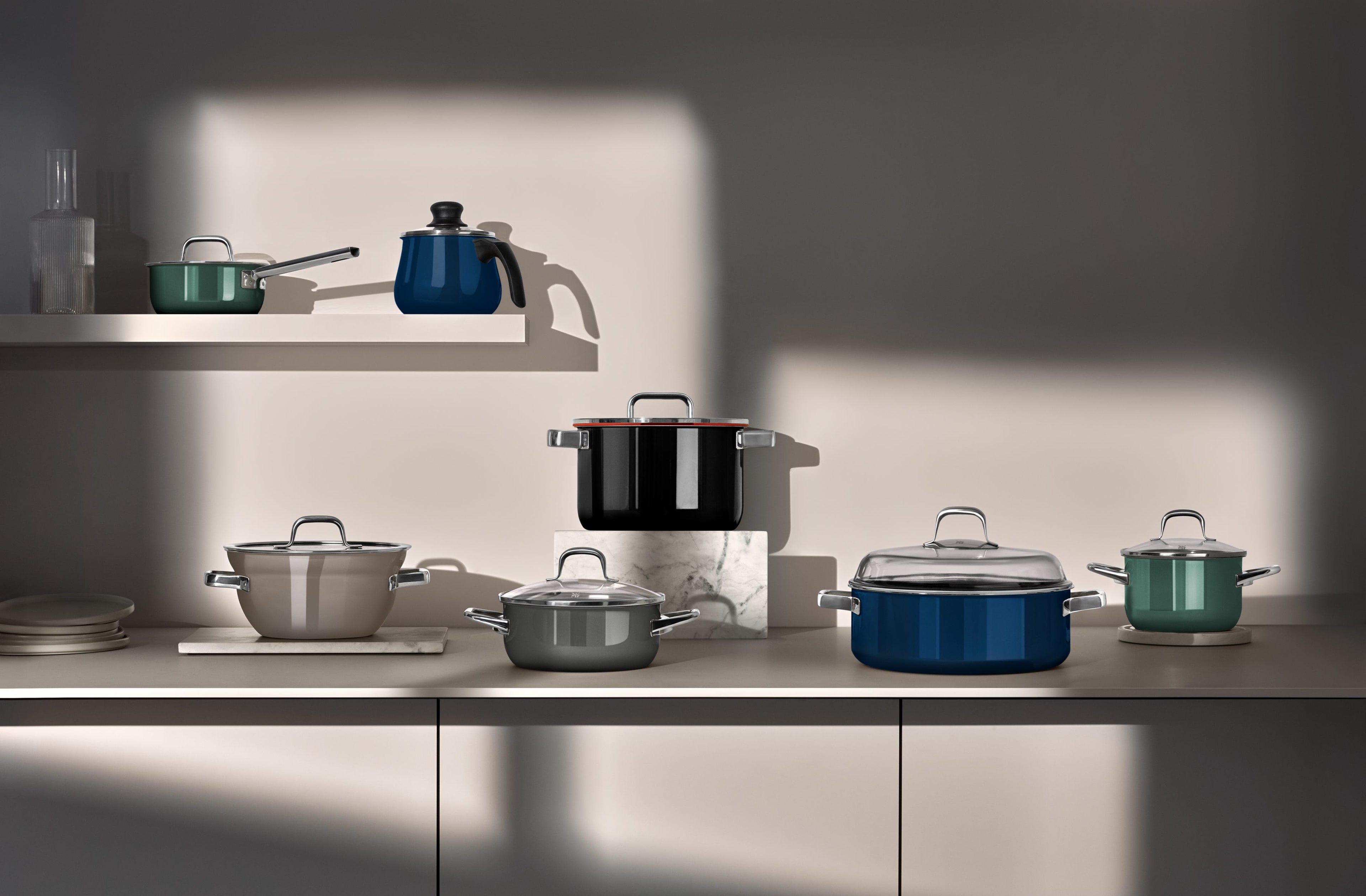 Nærbilde av materialet på Kasserolle med lokk Fusiontec Mineral Pro 16 cm 1,3 L