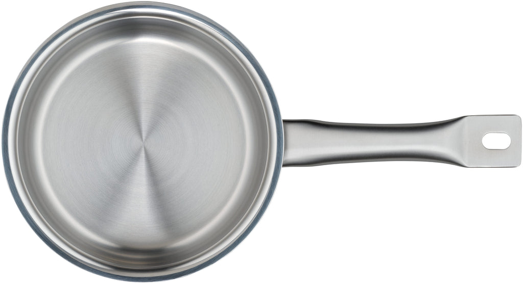Nærbilde av kasserolle Gourmet Plus rustfritt stål 16 cm 1,4 L - WMF kant
