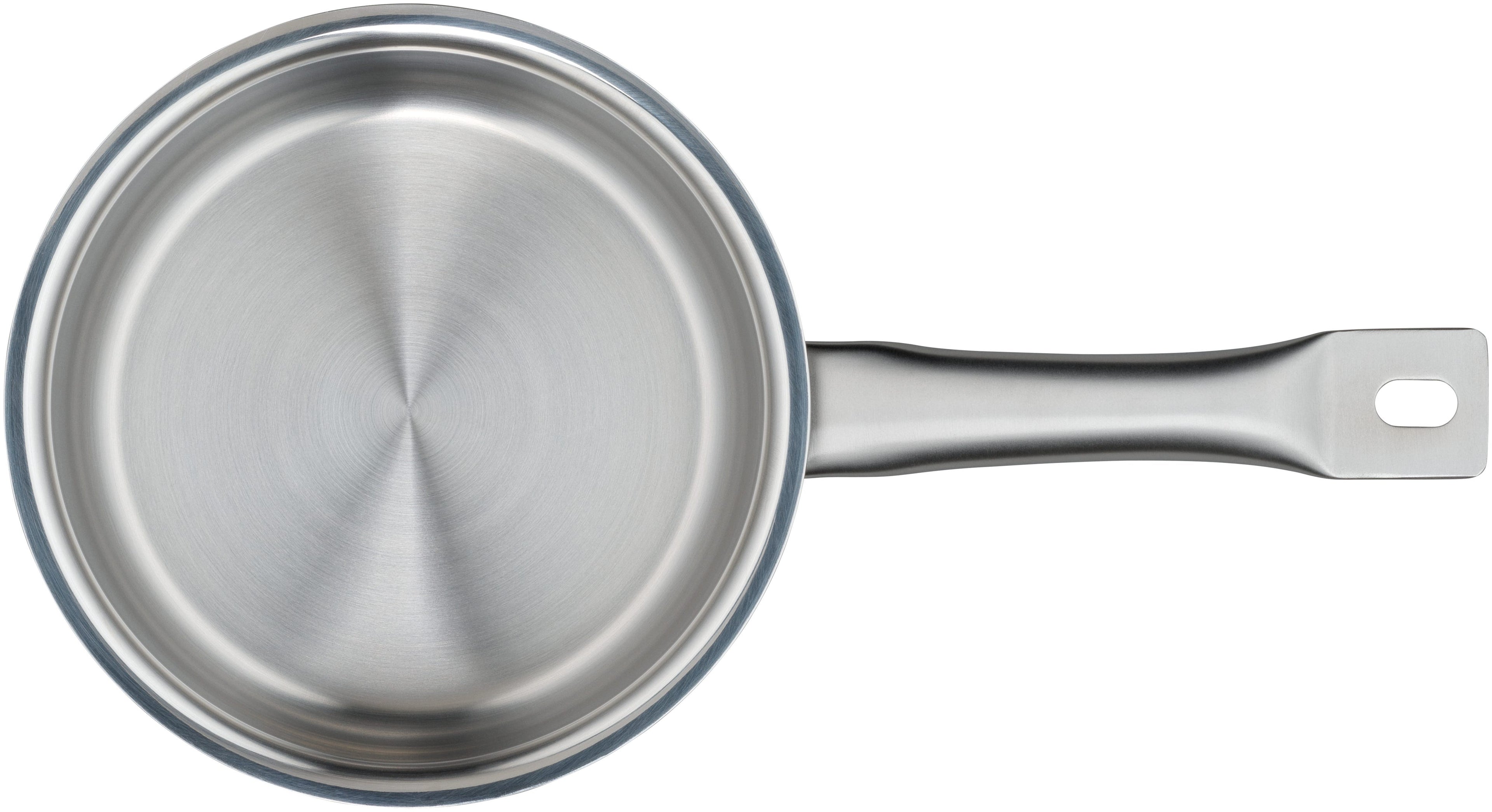 Nærbilde av kasserolle Gourmet Plus rustfritt stål 16 cm 1,4 L - WMF kant