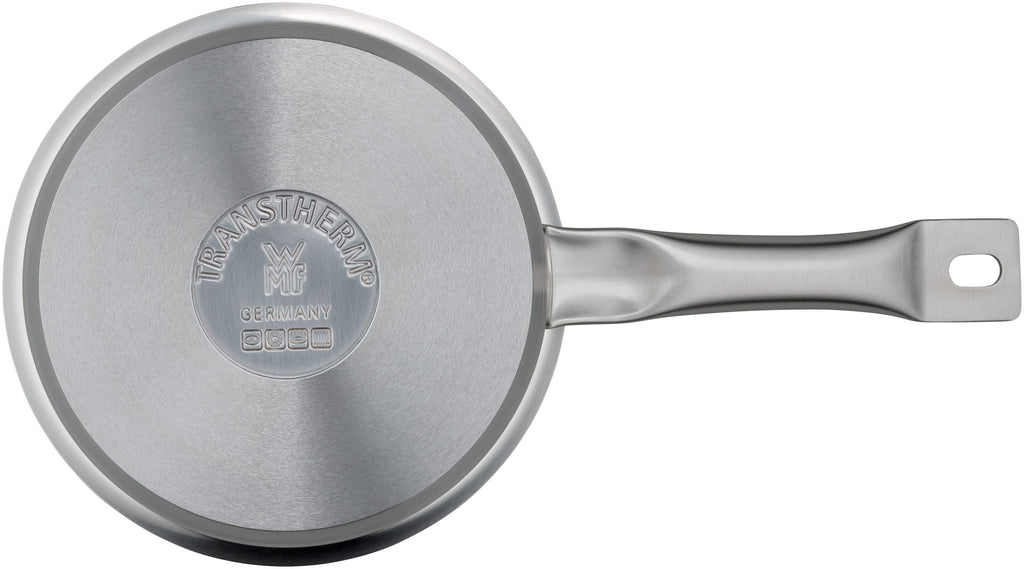 Kasserolle Gourmet Plus rustfritt stål 16 cm 1,4 L - WMF montert på kokeplate