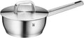 Kasserolle Iconic rustfritt stål 18 cm 1,8 L med lokk forfra