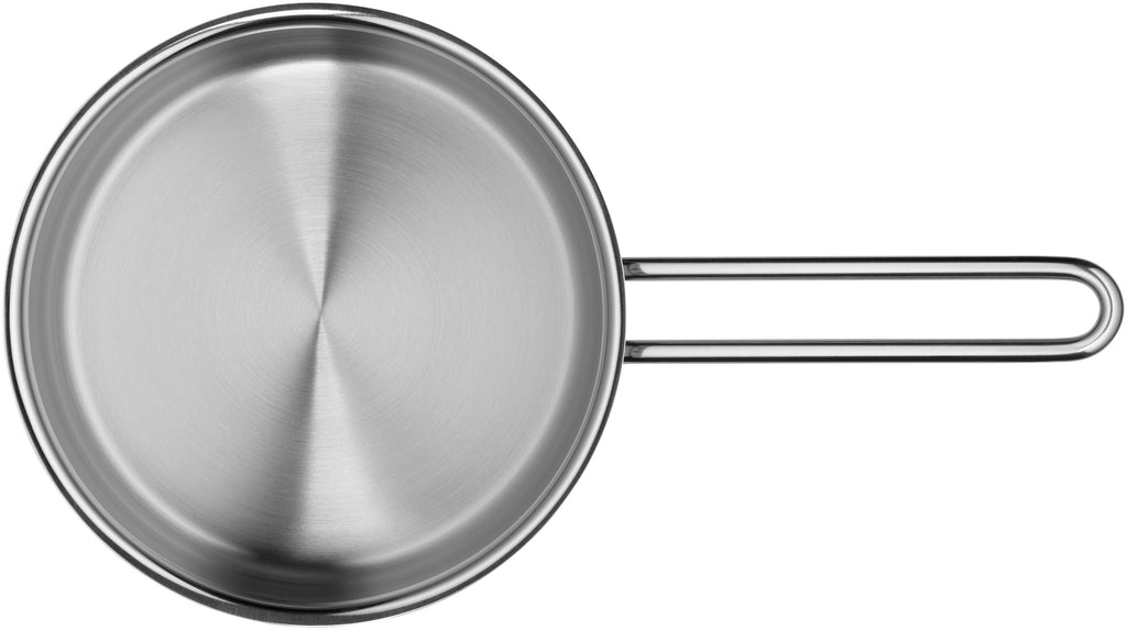 Kasserolle Mini med lokk rustfritt stål 16 cm 1,2 L induksjon bakside