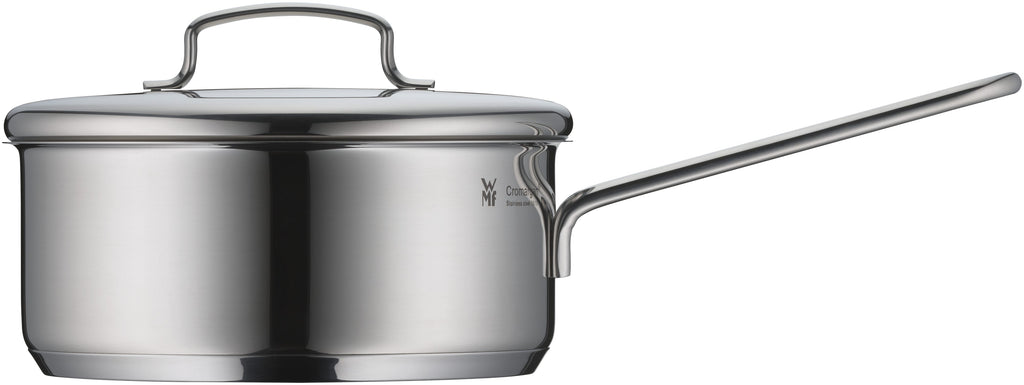 Nærbilde av håndtak på Kasserolle Mini med lokk rustfritt stål 16 cm 1,2 L induksjon