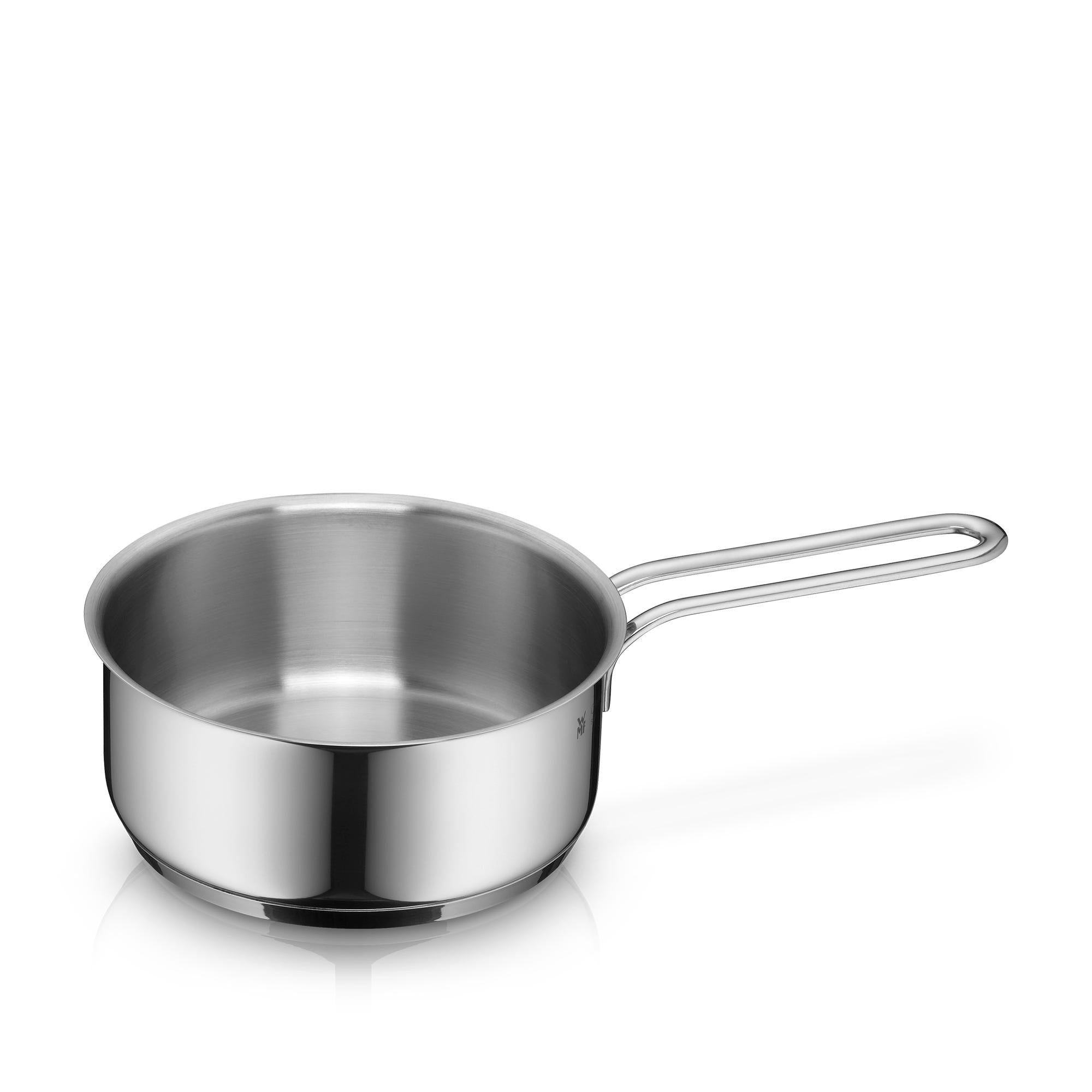 Kasserolle Mini rustfritt stål 14 cm 0,9 L induksjon forfra