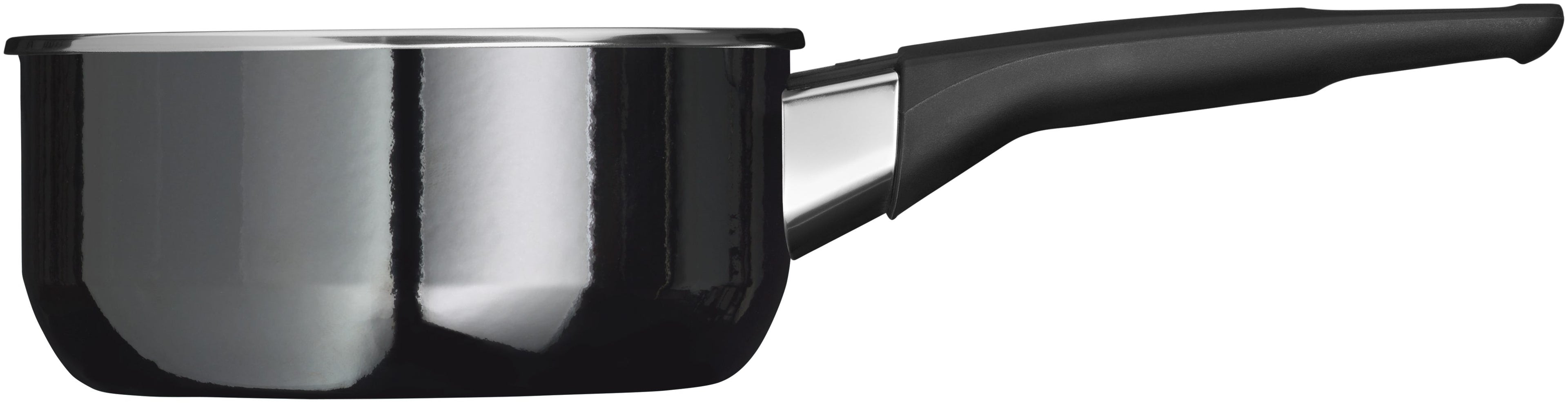 Bakside av Kasserolle Modesto Silargan® 16 cm 1,3 L med glasslokk svart
