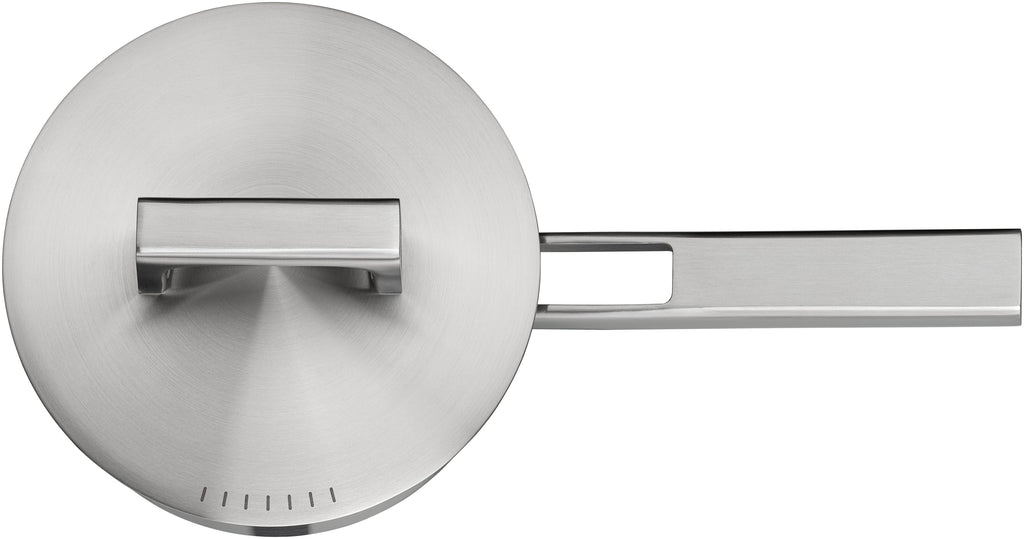 Kasserolle rustfritt stål 16 cm 1,4 L med lokk WMF bakside