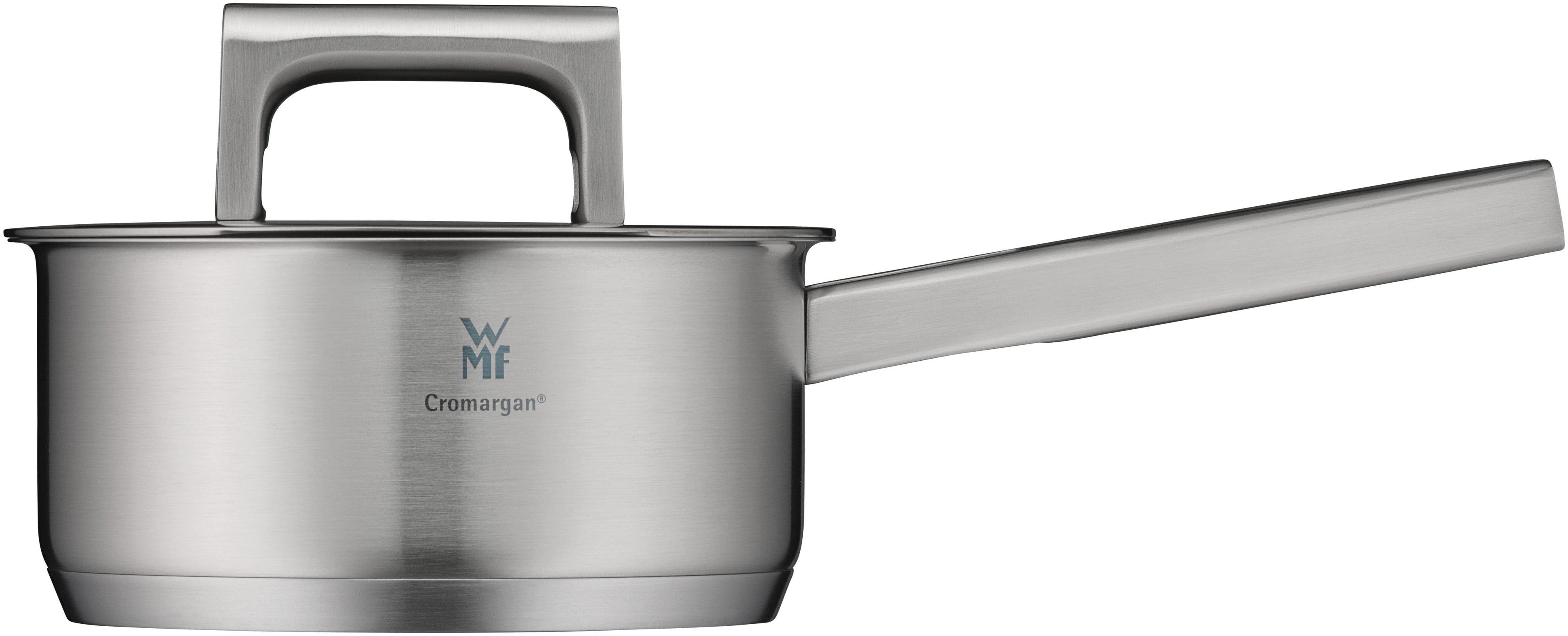 Kasserolle rustfritt stål 16 cm 1,4 L med lokk WMF med innvendig måleskala