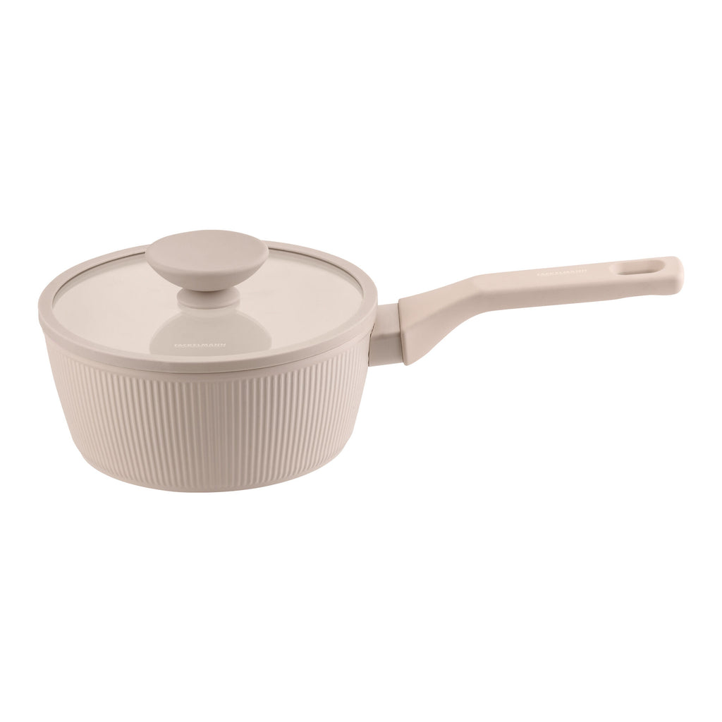 Kasserolle med lokk Shell keramisk non-stick Ø16 cm forfra
