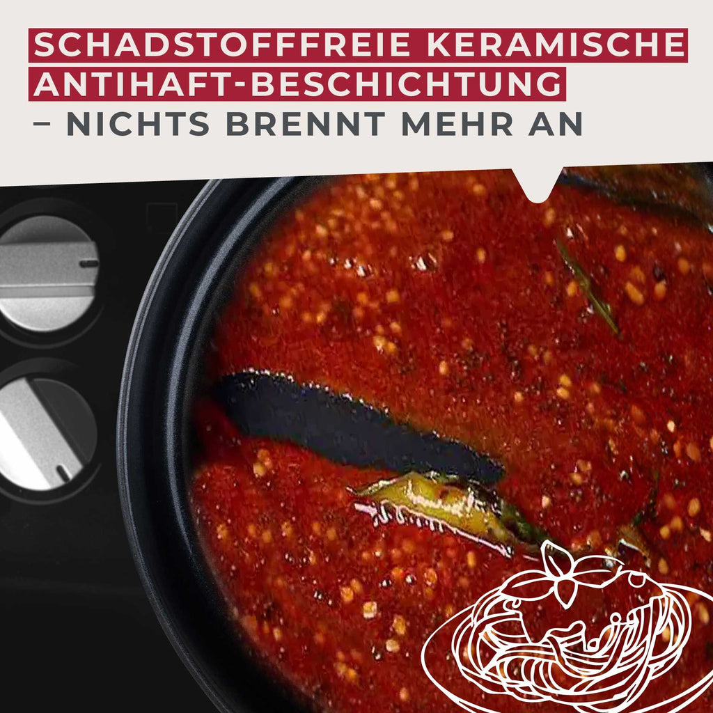 Håndtaket på Kasserolle med skaft Ø16 cm non-stick keramikk aluminium