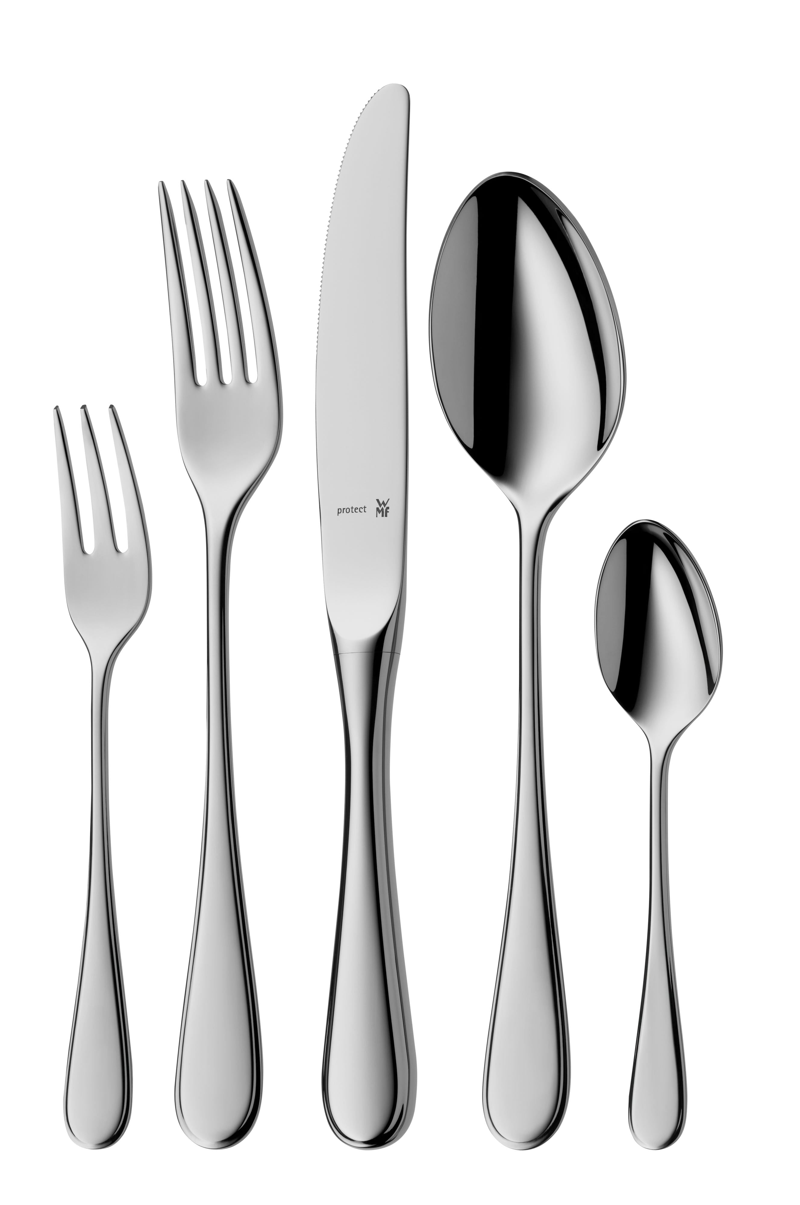 Kent Plus middagskniv polert rustfritt stål WMF bakside