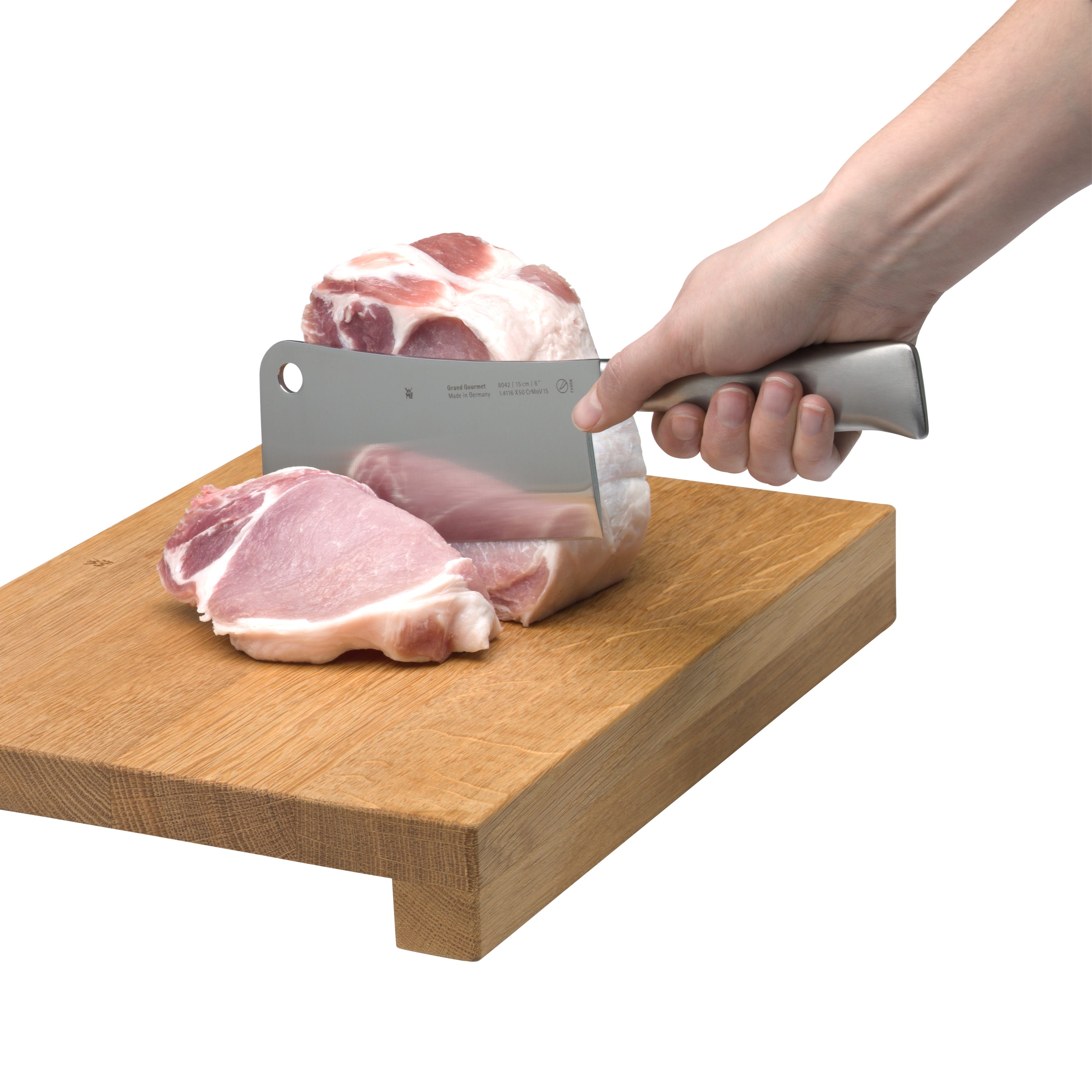 Kinesisk hakkekniv 15 cm Grand Gourmet rustfritt stål - WMF nærbilde av klinge